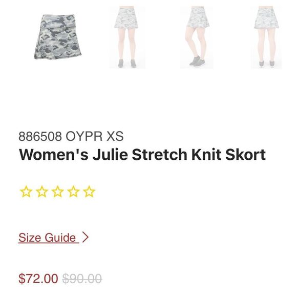 Sunice Julie Stretch Knit Skort | UPF 30 | Tennis or Golf - Picture 12 of 12